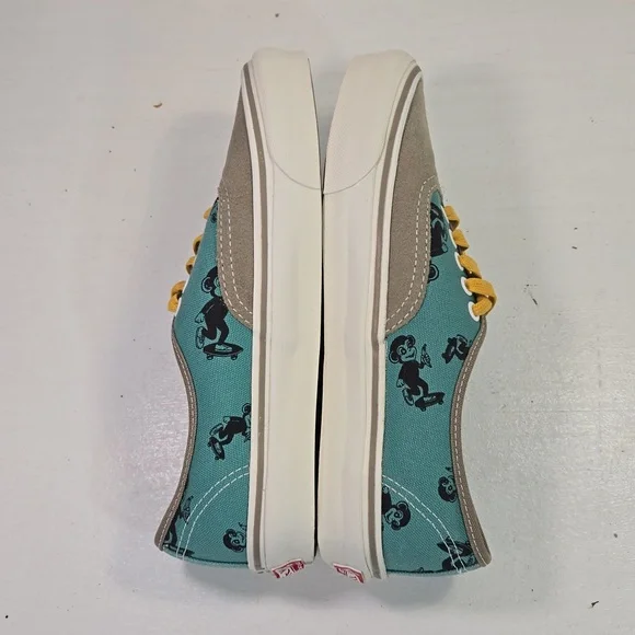 Vans Vault OG Sk8 Monkey Lo-Top Dune Tan & Blue Sneakers Mens 6½ Women's 8 - Picture 5 of 12